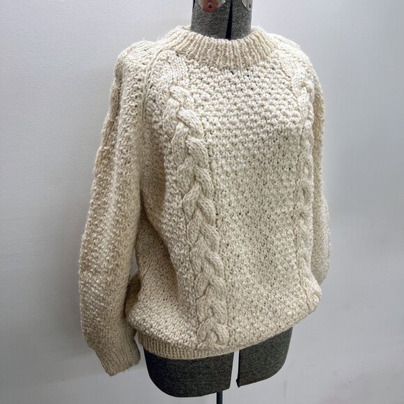 Vintage Cable Knit Fisherman's Sweater | 100% Wool - Picture 1 of 7